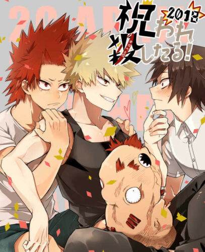 My Hero Academia Yaoi Doujinshi / Kirishima x Bakugo / 36p bnha