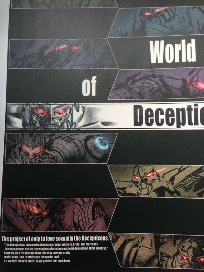 Transformers yaoi Doujinshi anthology (A5 132pages) Wod World of Deception