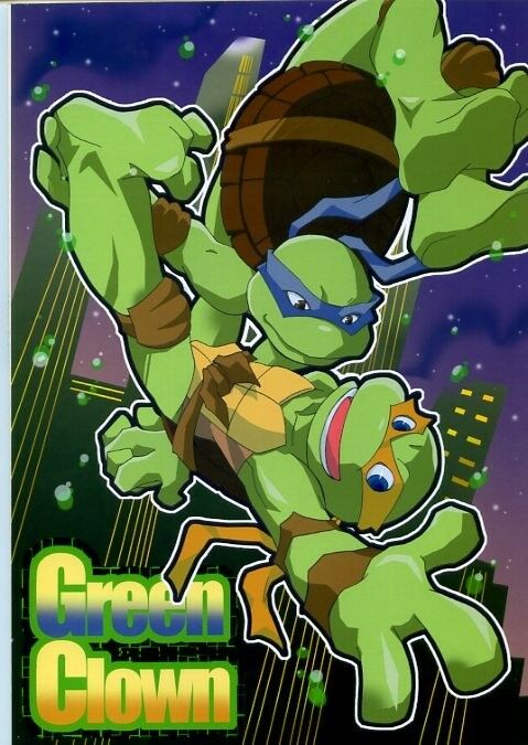 Teenage Mutant Ninja Turtles doujinshi RL & DMD (MOMOKO&KOBA) green CLOWN
