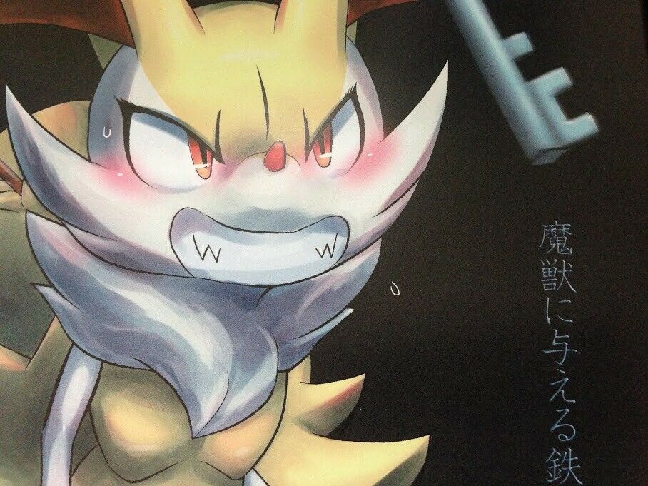 POKEMON handmade Doujinshi Braixen (A5 12pages) furry kemono Odoshiro canvas