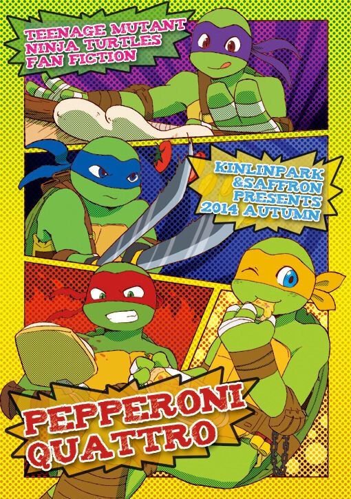 Teenage Mutant Ninja Turtles doujinshi (B5 28pages) TMNT PEPPERONI QUATTRO