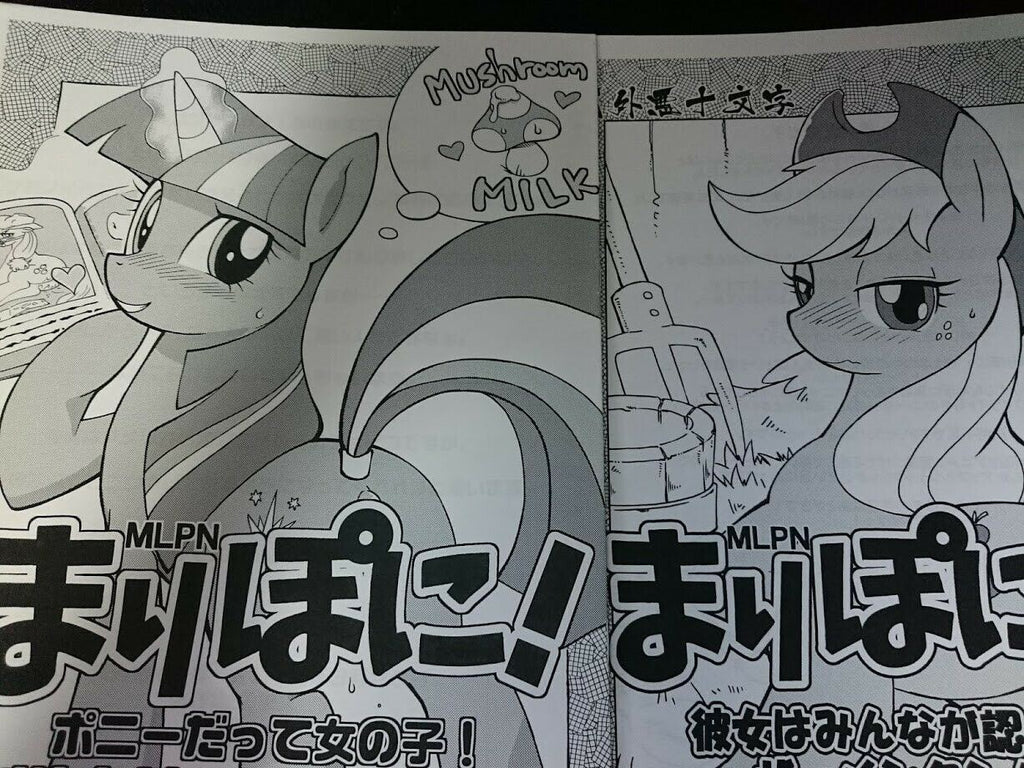 My little Pony handmade Doujinshi 2 set (B5 8pages , 8pages) furry MLP Tojyo