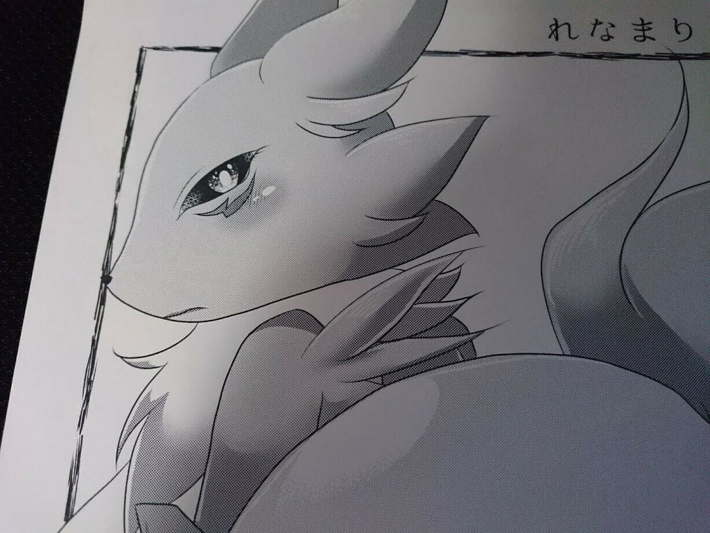 Pokemon Digimon handmade Doujinshi (B5 8pages) RENAMARI Renamon etc furry kumaya