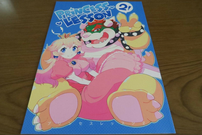 Mario Doujinshi Bowser X Peach (B5 14pages) PRINCESS LESSON #2 STAR PARLOR furry
