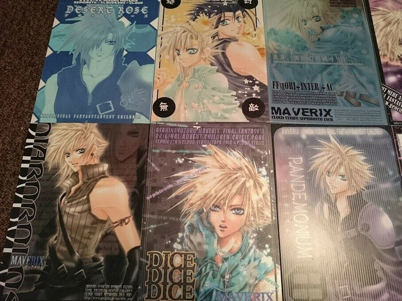 Final Fantasy 7 Doujinshi (11 set) Sephiroth X Cloud etc. MAVERIX