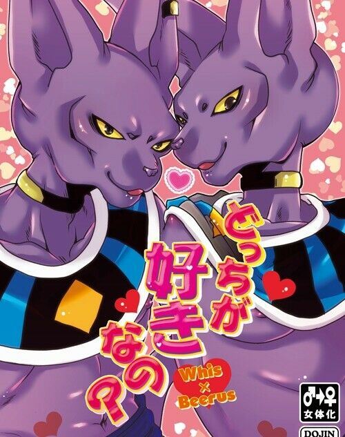 Dragon Ball Doujinshi Whis X Beerus (B5 20pages) 53M RAKU Docchi ga sukinano