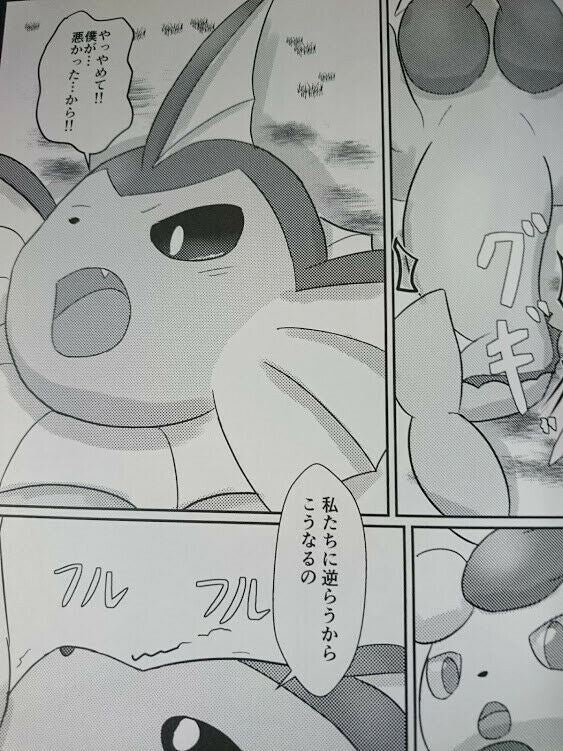 Doujinshi POKEMON Meowstic X Vaporeon (A5 28pages) UDON HOUSE furry kemono yokus