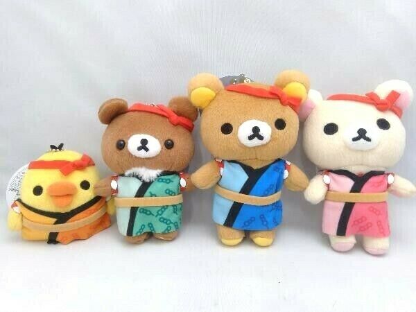 Rilakkuma Plush doll Mascot 4PCS SET Japanese Festival costume Exclusive JP