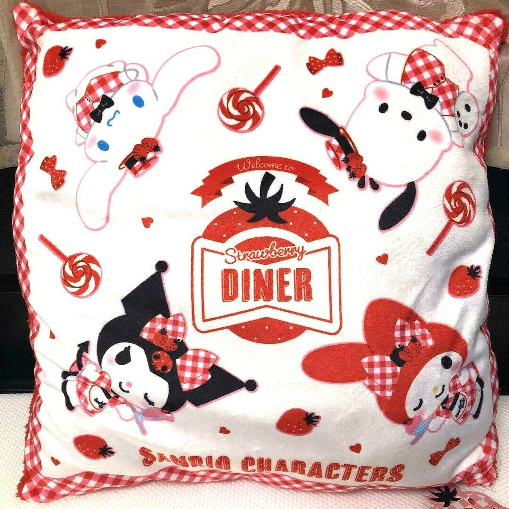 Sanrio Strawberry DINER BIG Cushion White ver. Limited to JP 17.7in