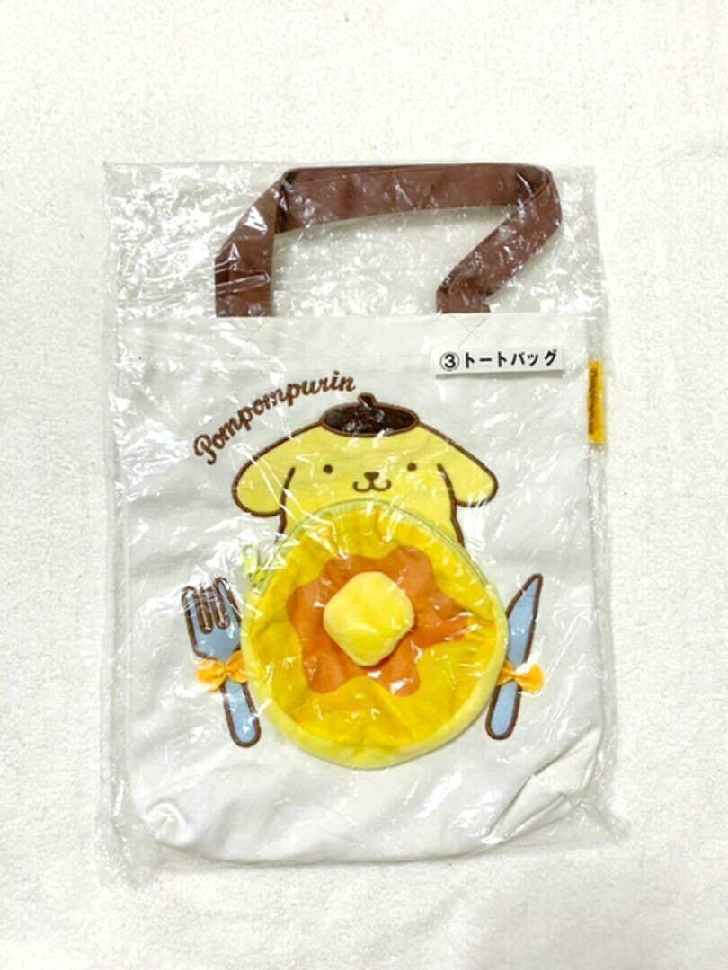 Sanrio Pom Pom Purin Pancake Tote Bag Kuji Limited to JAPAN