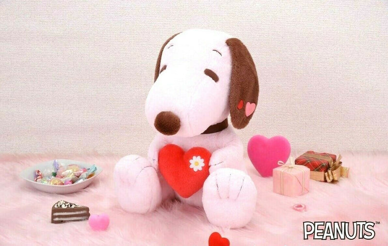 PEANUTS SNOOPY Mega Happy Heart Plush doll Limited to JAPAN 13.4in