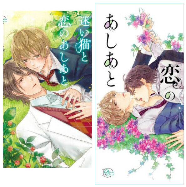 Japanese editionBL The footsteps of love with a lost cat Vol.1-2 Set Tsubaki