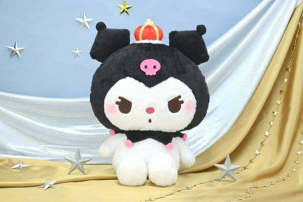 Sanrio Kuromi Giga BIG Plush doll Crown ver. Limtied to JAPAN 16.5in 42cm