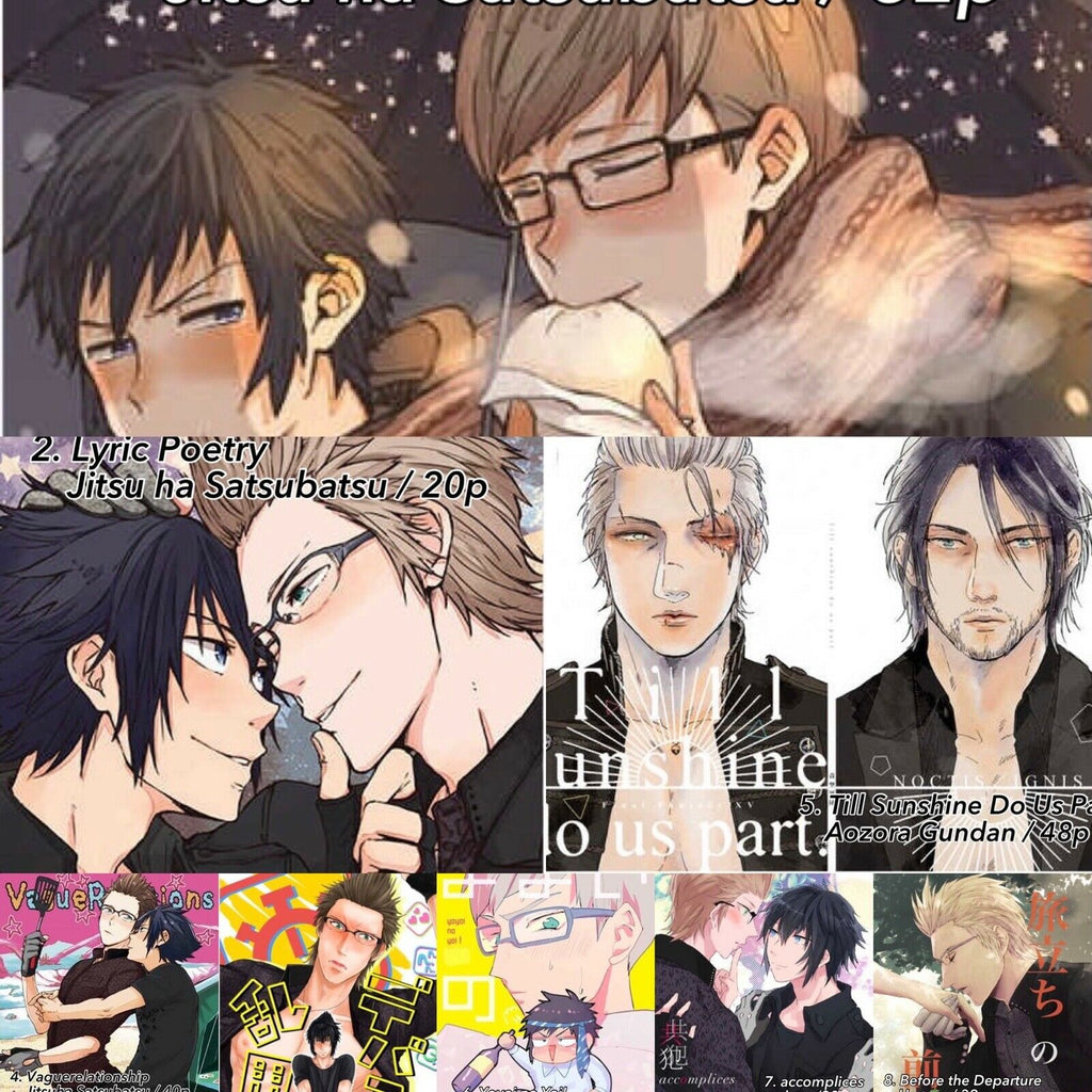 Final Fantasy 15 Yaoi Doujinshi LOT / Noctis x Ignis / Manga