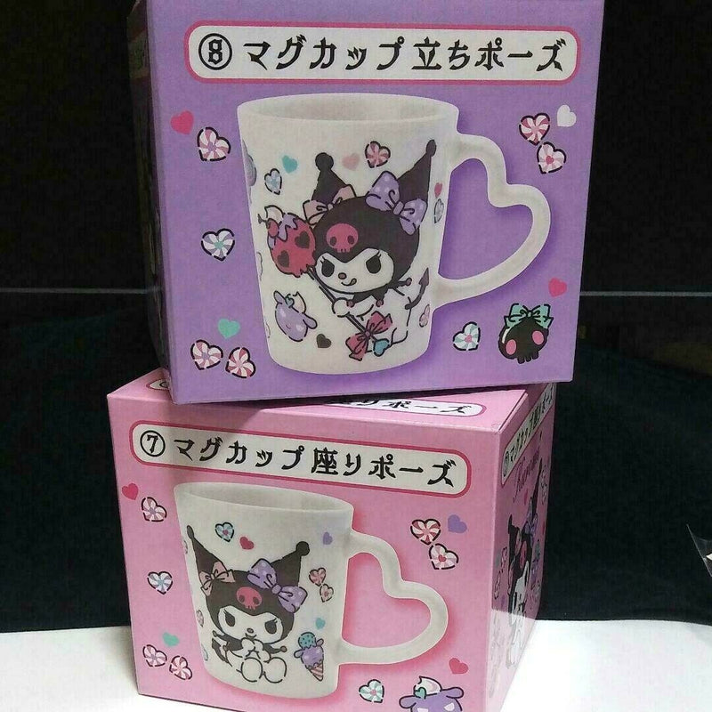 Kuromi Mug Cup 2PCS SET Sanrio Kuji Limited to Japan