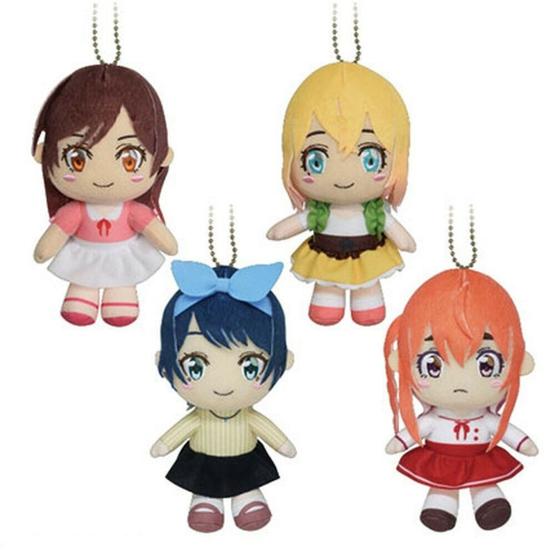 Rent A Girlfriend Deformed Plush doll 4PCS SET Exclusive to Japan