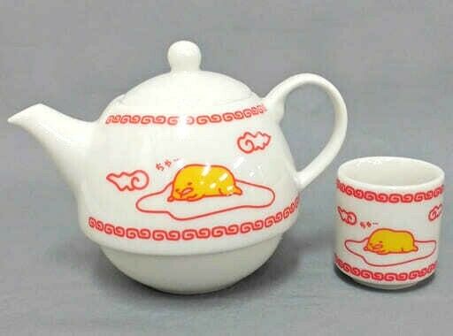 Sanrio Gudetama Tea pot & Cup Set White ver. Limited to Japan