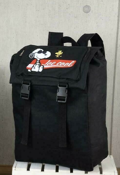 PEANUTS SNOOPY Premium School Backpack Black ver. Limited to JAPAN