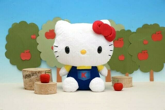 Sanrio Hello Kitty BIG Plush doll Dungarees Overalls ver. Limited to JAPAN