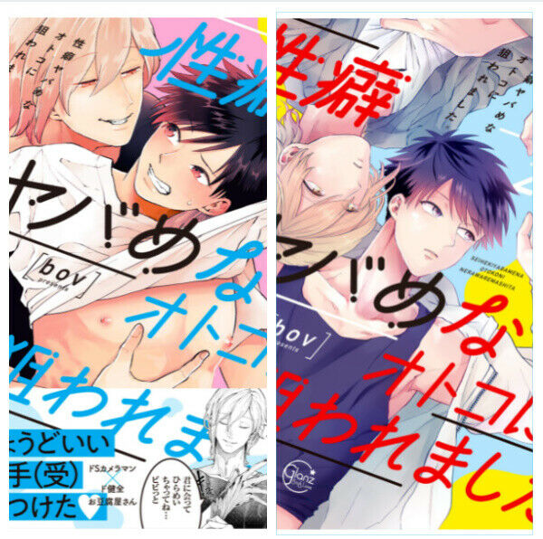 Japanese editionBL Yaoi Seihekiyabamenaotokoninerawaremashita Vol.1-2 Set Bov