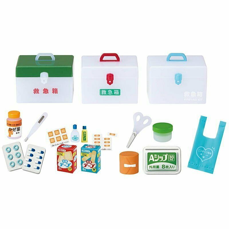 Medicine and First Aid Box Re AID Miniature 6PCS SET Complete Exclusive JP