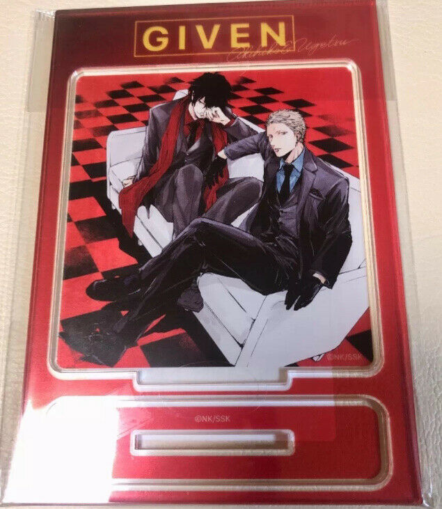 Given Kizunatsuki Mini acrylic stand Akihiko �~ Ugetsu Rare New 13cm �~ 9cm