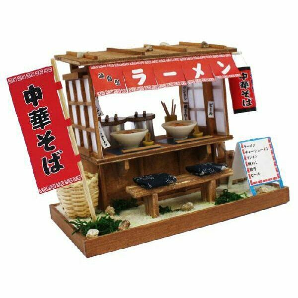 Showa Yatai Stall Kit Ramen Shop Handmade Miniature Limited to JAPAN