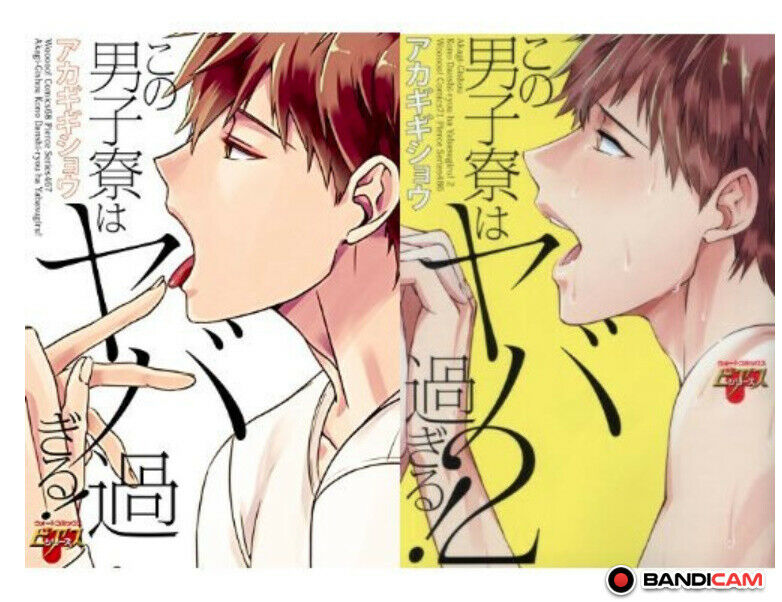 Yaoi Boys Love Sexy Comic Konodanshiryou ha yabasugiru Vol.1+2 set Akagi shou