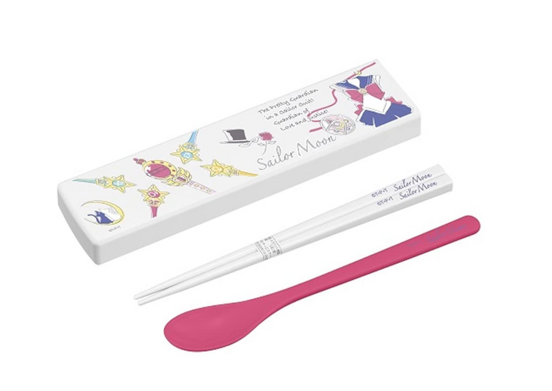 Sailor Moon Chopsticks & Spoon SET with Case Limited to JAPAN