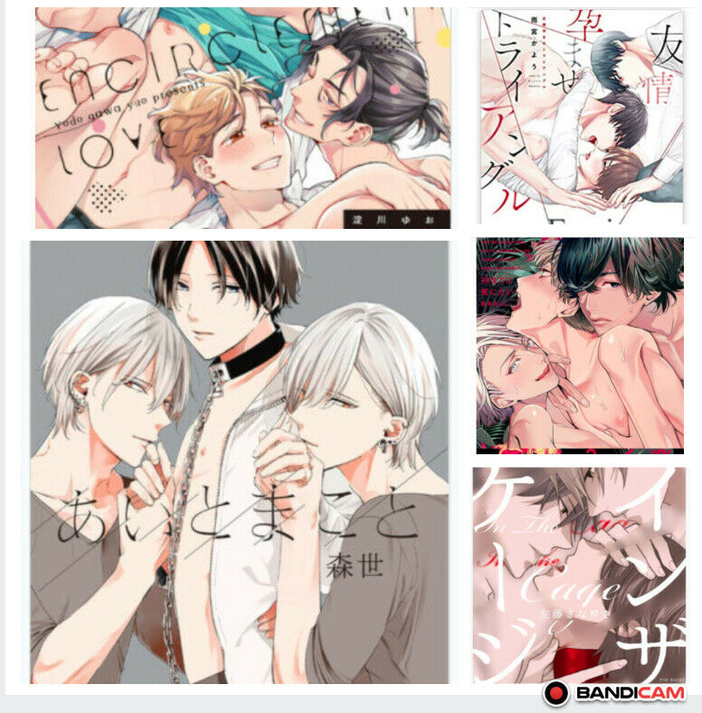 BL Yaoi Boys Love Comic Manga Japanese Love with two or more people 5 set