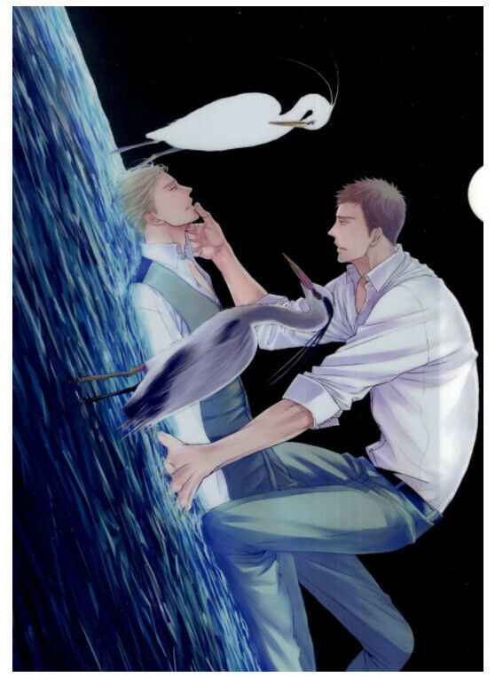 Yoneda kou Twittering Birds Never Fly Clear file BL Yaoi A4 H21cm �~ W30cm No.8