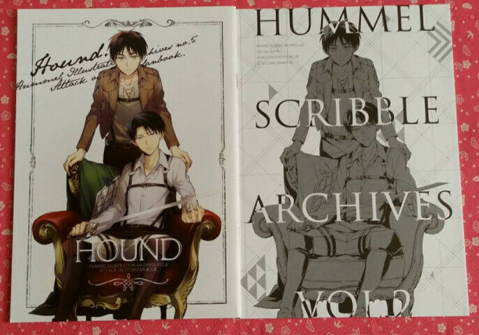 IllustrationDoujinshi Yaoi Attack on Titan Eren �~ Levi HOUND 2 set 40 p