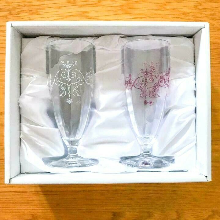 THE RITZ CARLTON OSAKA Pair Glass Clear Champagne Glass Limited to JAPAN