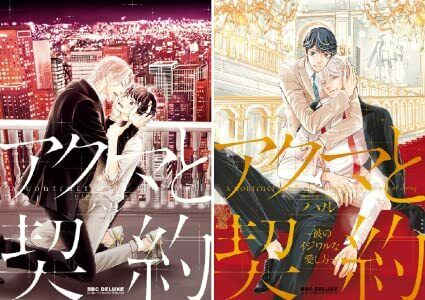 Japanese editionBL Yaoi Comic Sexy Manga Akumatokeiyaku Vol.1+2 set HARU