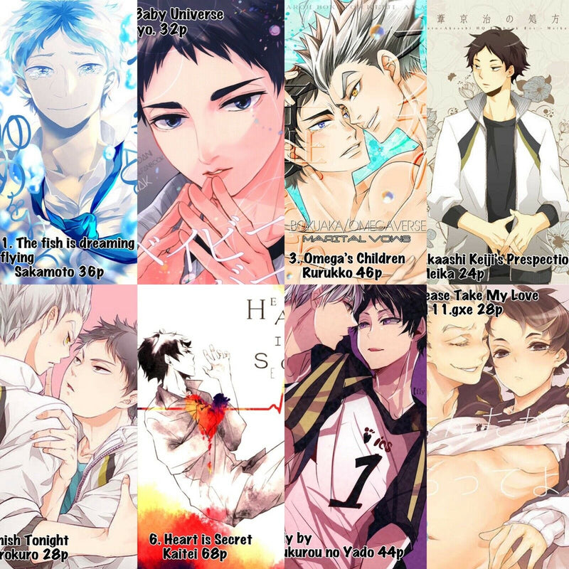 Haikyuu!! Yaoi Doujinshi LOT / Bokuto x Akaashi Bokuaka