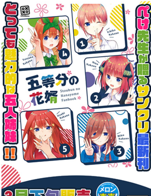 Doujinshi fan fiction books Groom Quintessential Quintuplets book NEW Comic JP