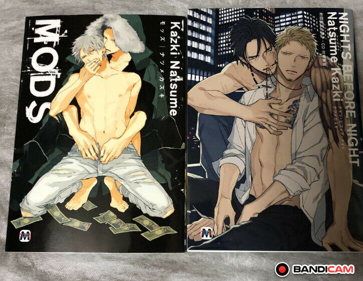 Japanese editionBL Yaoi 2 set MODS NIGHTS BEFORE NIGHT Natsume kazuki