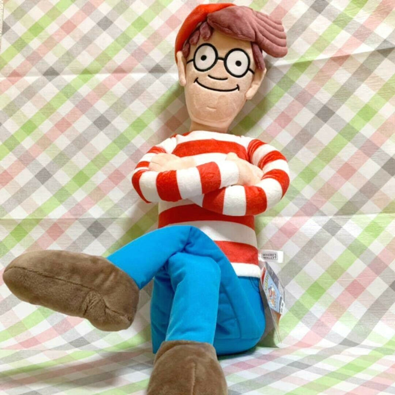 Where's Wally? Mega BIG Plush doll Limited to JAPAN 16.5in 42cm
