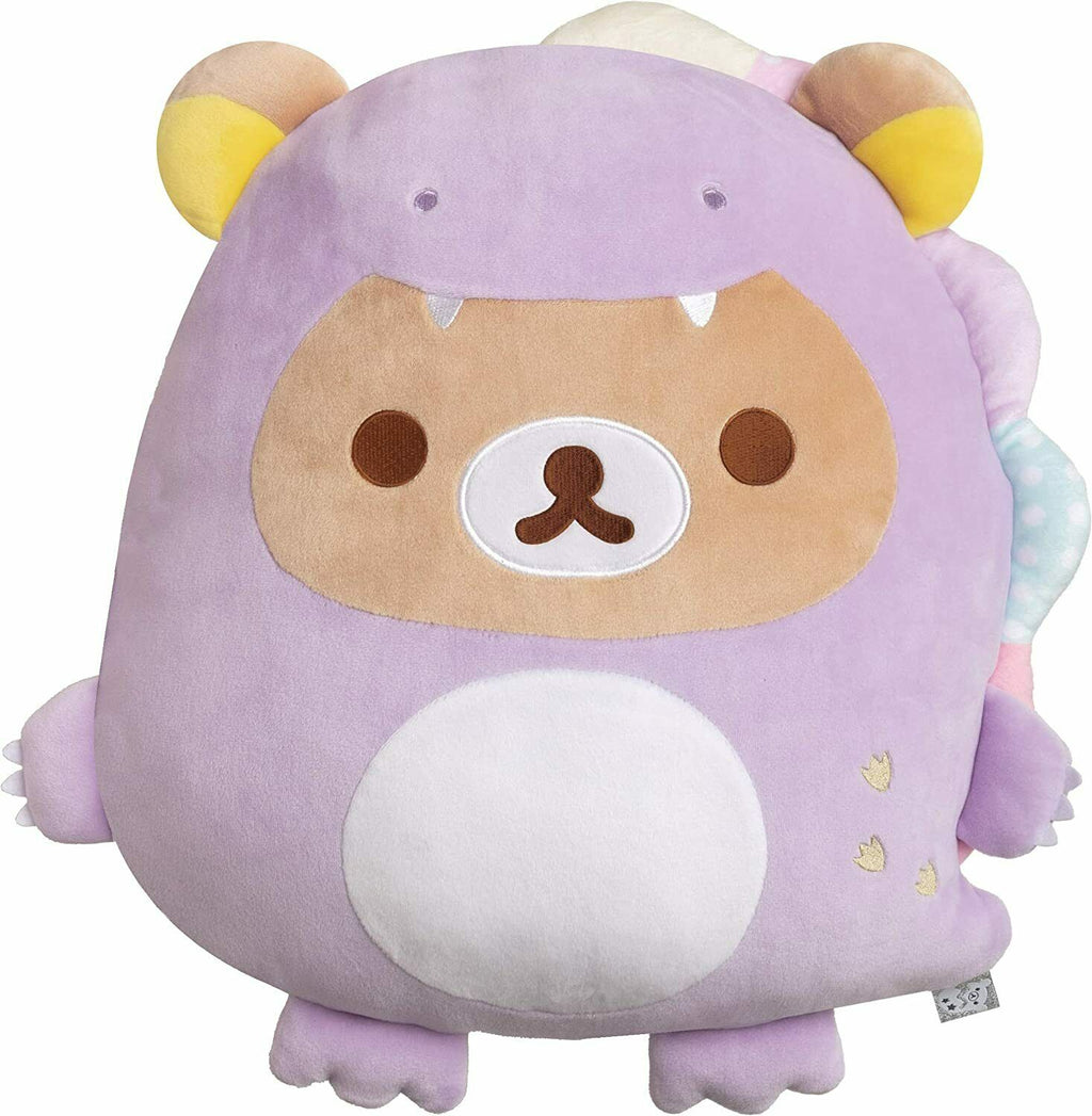 Rilakkuma Plush doll Fluffy Cushion Dinosaur Costume Limited to JAPAN