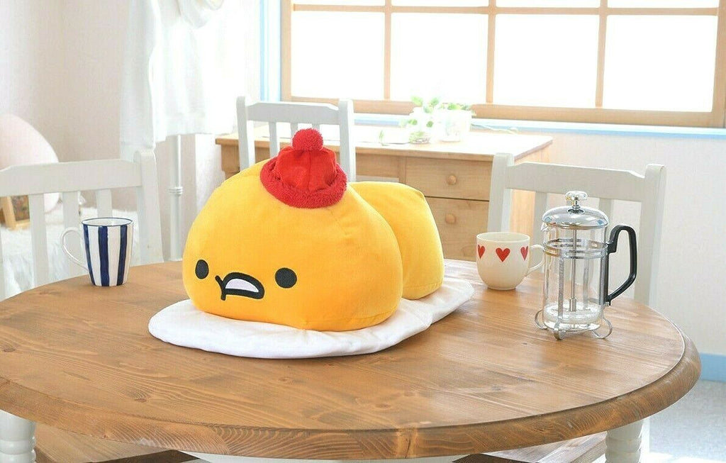 Sainrio Gudetama Mega BIG Fluffy Winter Plush doll Limited to JAPAN 18in