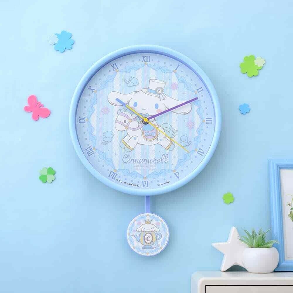 Sanrio Cinnamoroll Pendulum Wall clock Exclusive to JAPAN 15in 2021