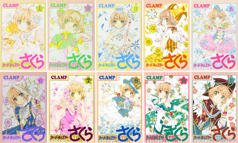 New CARDCAPTOR SAKURA Clear Card Hen Vol. 1-10 set Japanese Comic Manga Book DHL