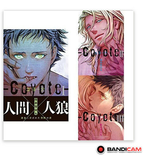 Japanese editionBL Yaoi Comic Sexy Coyote Vol.1-3 set Zariya Ranmaru