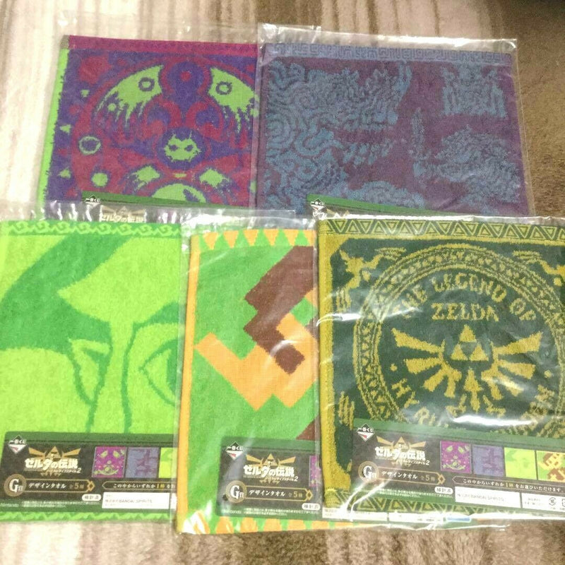 The Legend of Zelda Towel 5PCS SET Limited to JAPAN 9.8in