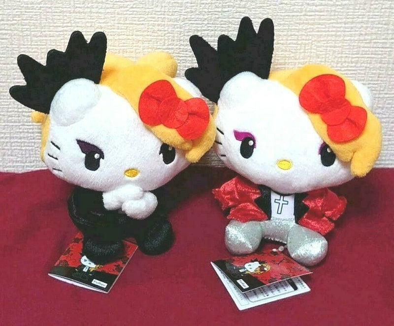 YOSHIKITTY KITTY & X JAPAN Collab Plush doll 2PCS SET Limited to JAPAN