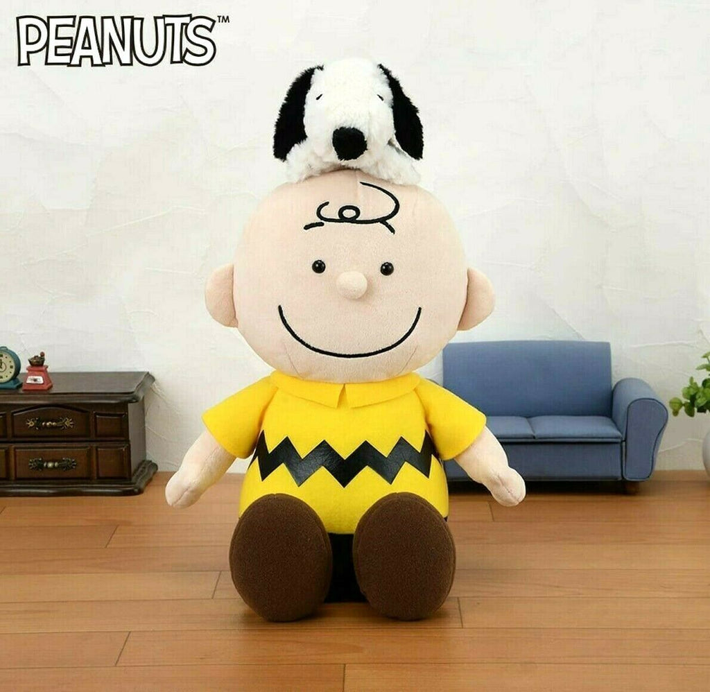 PEANUTS SNOOPY Charlie Brown Pair Plush doll Limite to JAPAN 13.4in