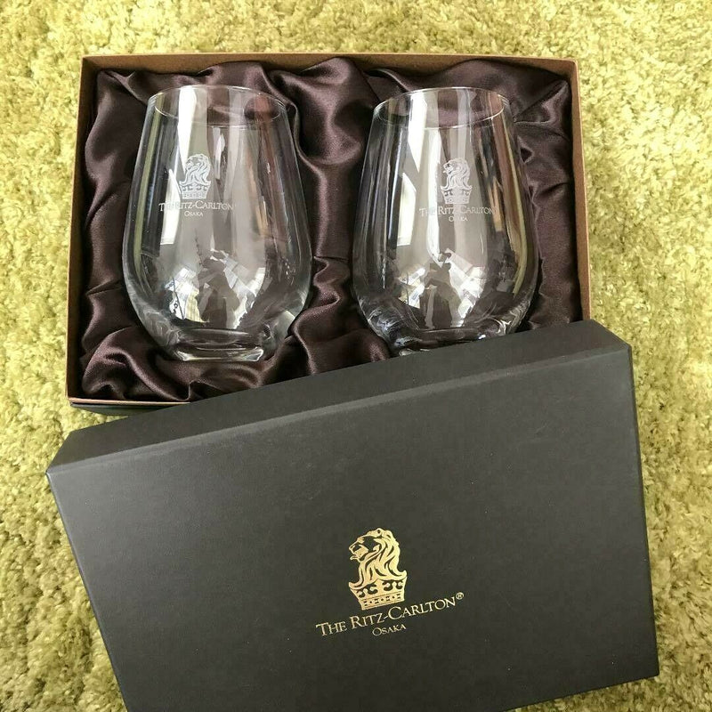 THE RITZ CARLTON OSAKA Pair Glass Clear Beer Glass Limited to JAPAN