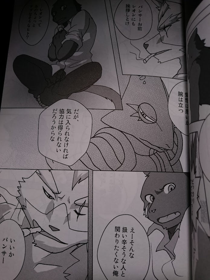 Star fox doujinshi WOLF X PANTHER , LEON X PANTHER (A5 66pages) furry kemono