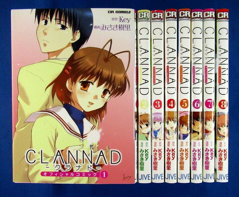 CLANNAD Official Comic 1-8 Comic Complete set Misaki Juri /Japanese Manga Book