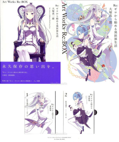 Re:Zero Starting Life in Another World Art Works Re:BOX Anime Book Set Japan